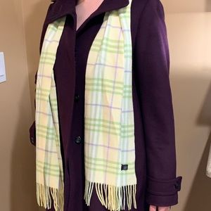 Burberry Plum Tunic Wool/Cashmere Coat - US 12